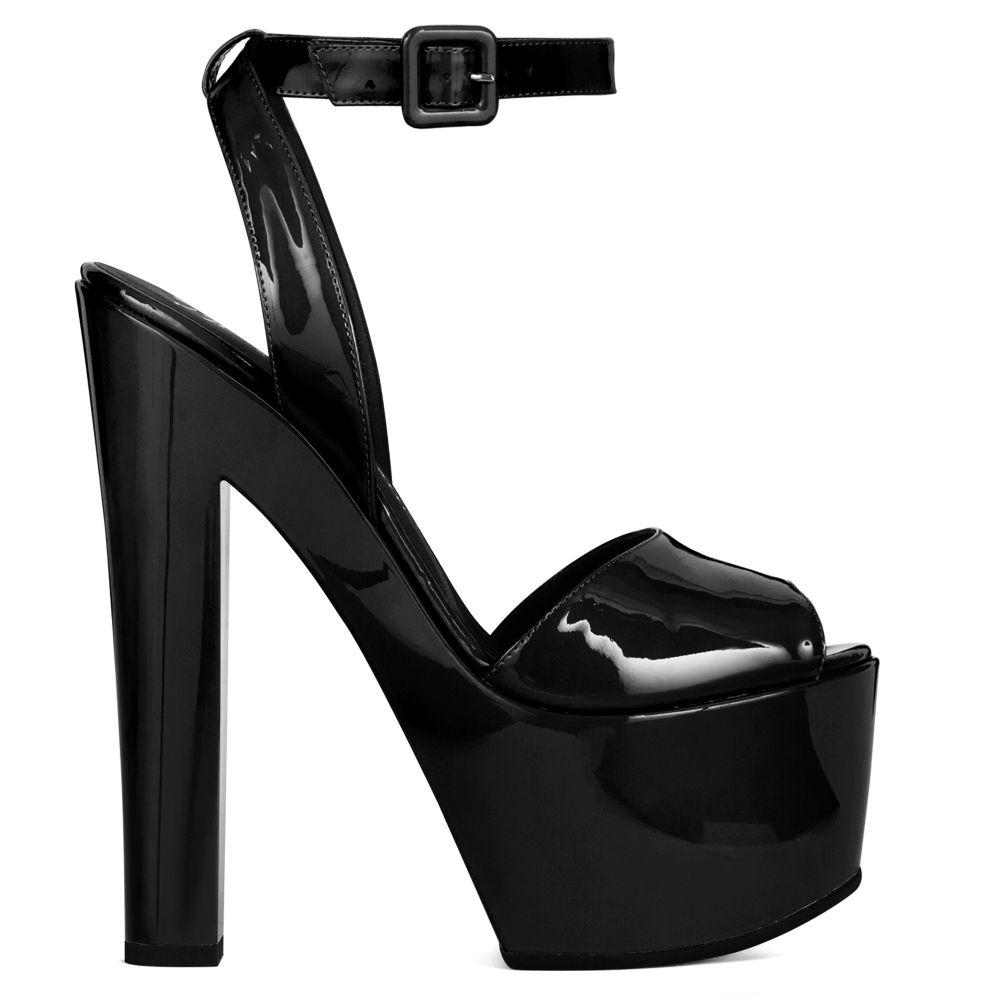 Bebe sandals Giuseppe Zanotti en coloris Noir Femme Chaussures Chaussures à talons Sandales à talons 10 % de réduction 